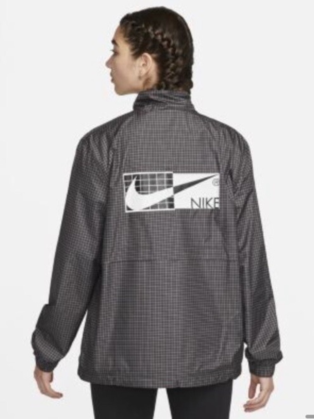NWOT Nike Check Windbreaker Jacket